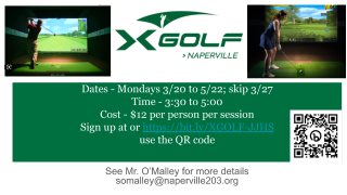  QR Code to sign up for XGolf